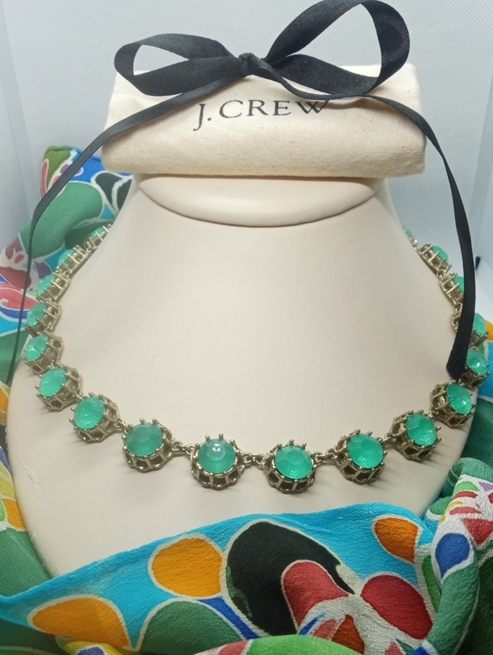 J.CREW ROUND FACETTED NECKLACE